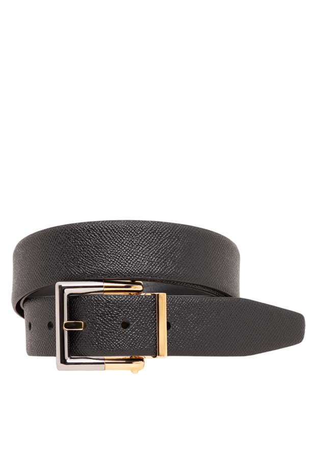 Dolce & Gabbana grained black belt with a combined two-tone buckle 194098 - photo 1