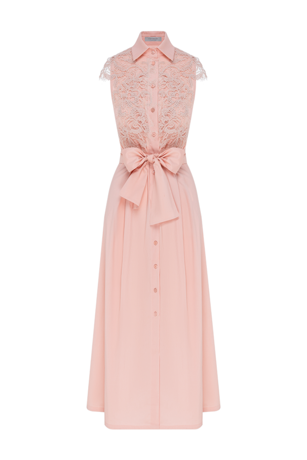D.Exterior pink midi shirt dress in exquisite floral lace 194197 - photo 1