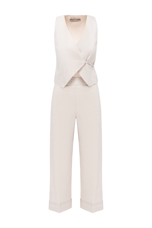 D.Exterior a suit made of an original wrap-around vest and cropped trousers with turn-ups 194203 - photo 1
