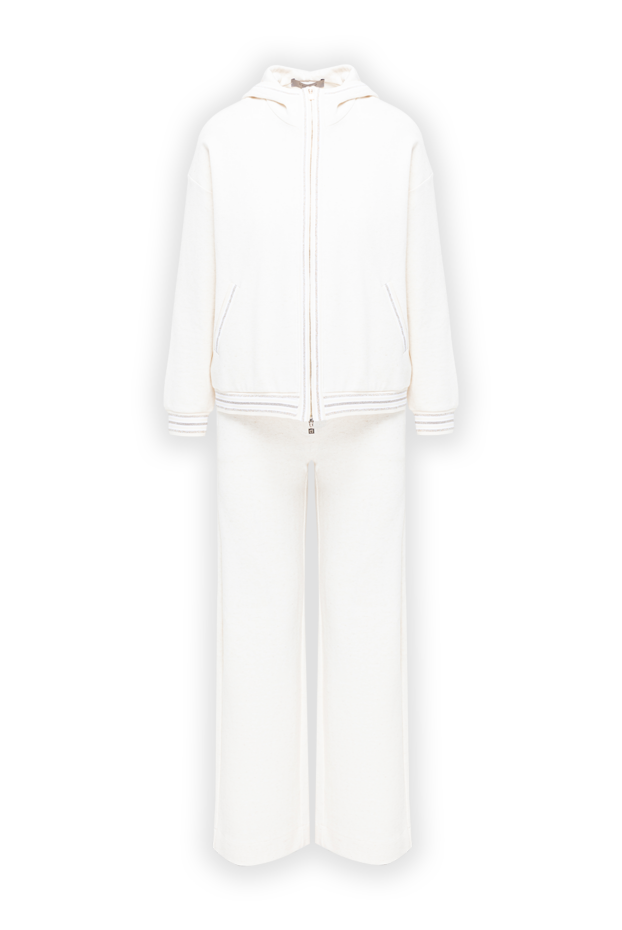 D.Exterior women's ivory zipped hooded walking suit 194208 - photo 1
