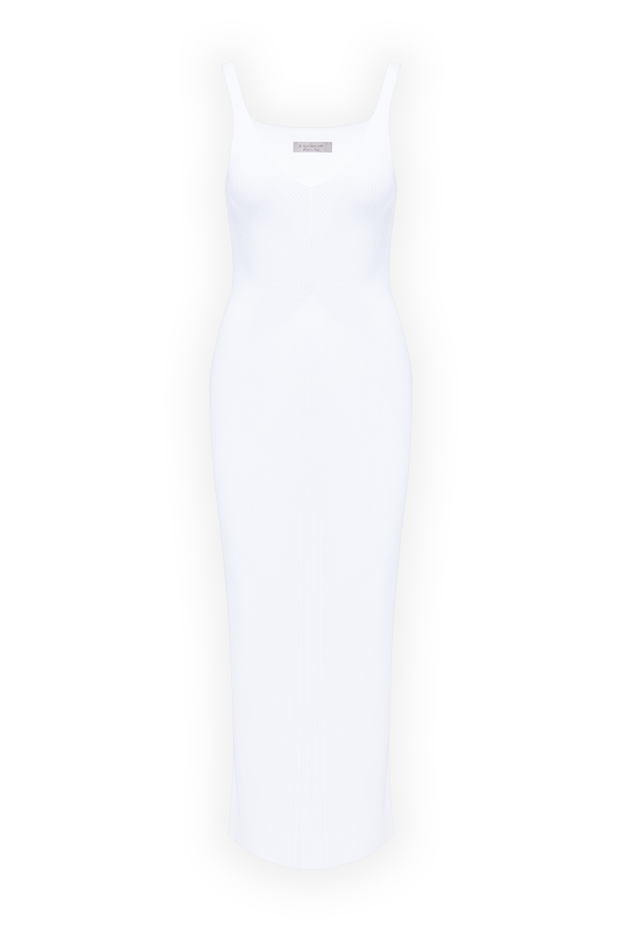D.Exterior white maxi slip dress with wide straps and a plunging neckline 194217 - photo 1