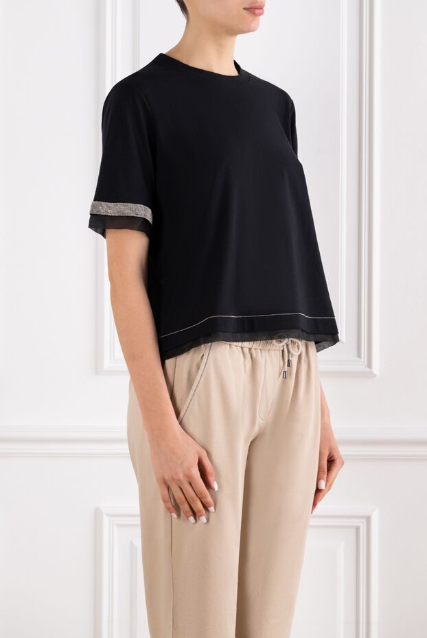 D.Exterior black women's casual-chic t-shirt 194230 - photo 3