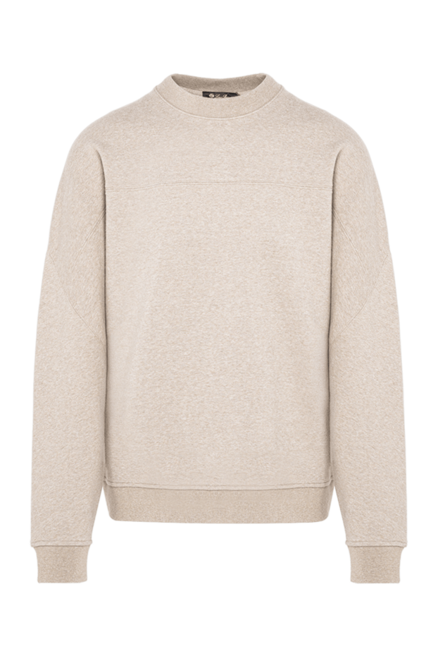 Loro Piana beige melange sweatshirt made of soft, high-quality cotton 194247 - photo 1