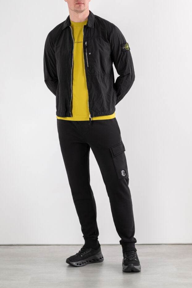 Stone Island black crinkled nylon overshot jacket 194302 - photo 2