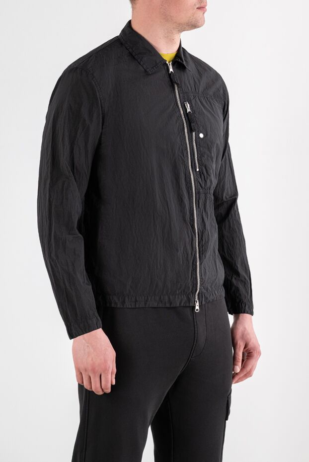 Stone Island black crinkled nylon overshot jacket 194302 - photo 3