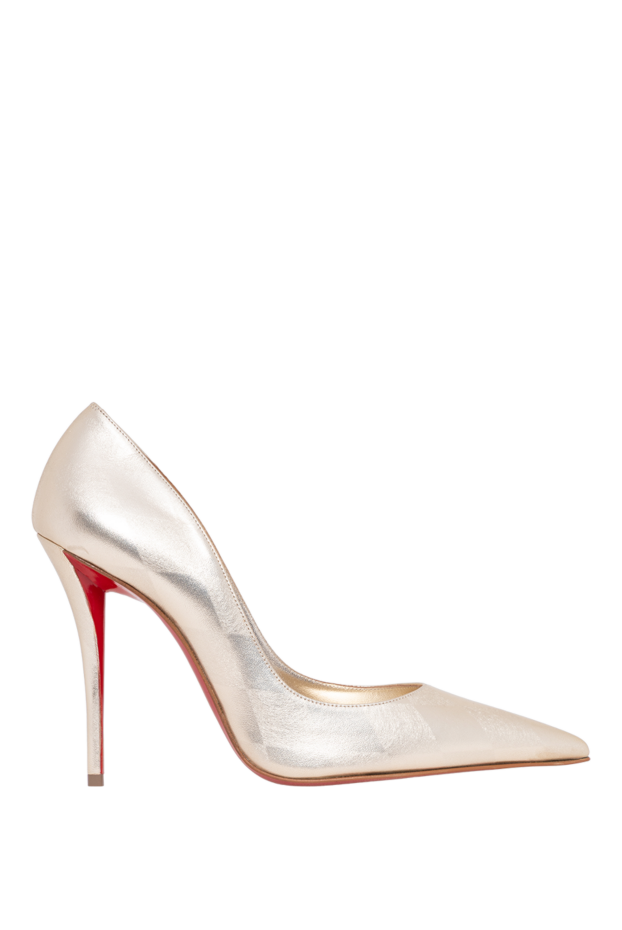 Christian Louboutin miss z gold laminated nappa sheepskin sandals 194328 - photo 1