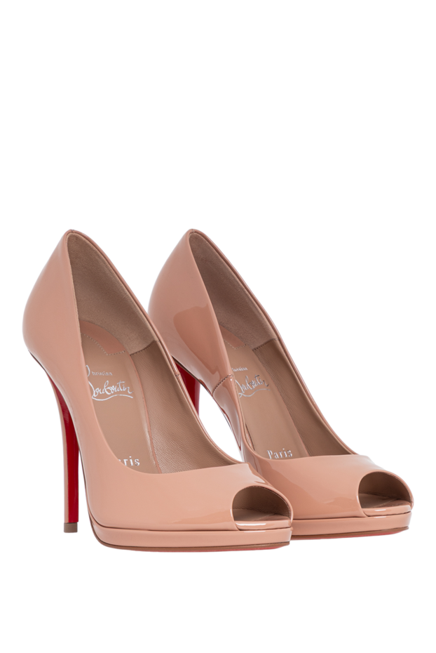 Christian Louboutin lady z pink patent calfskin pumps 194348 - photo 3