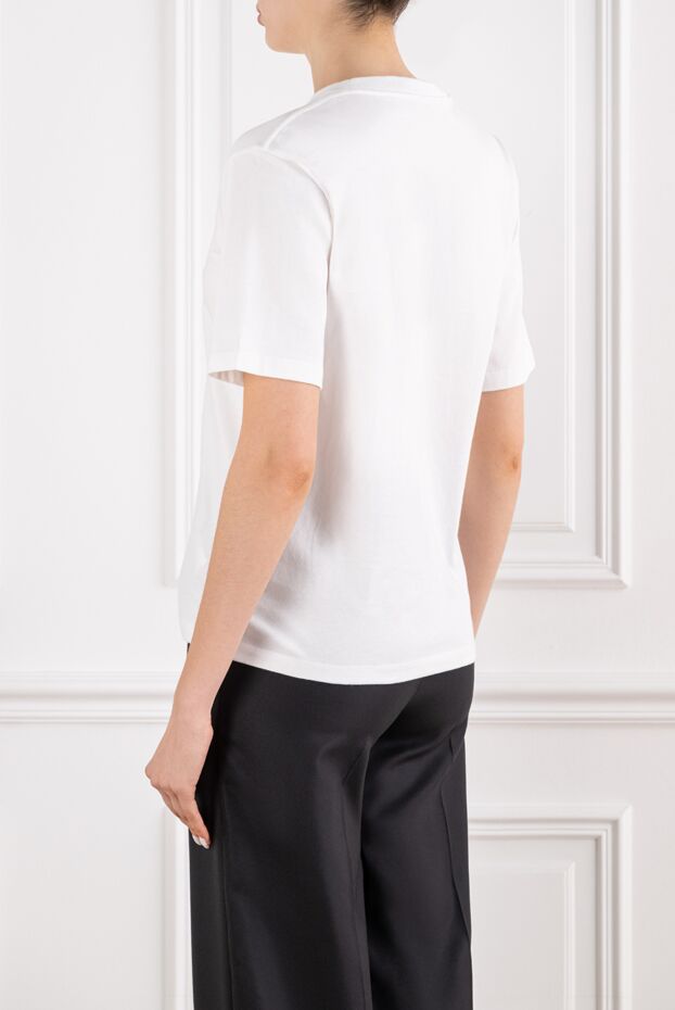 Celine white women's cotton loose t-shirt 194380 - photo 3