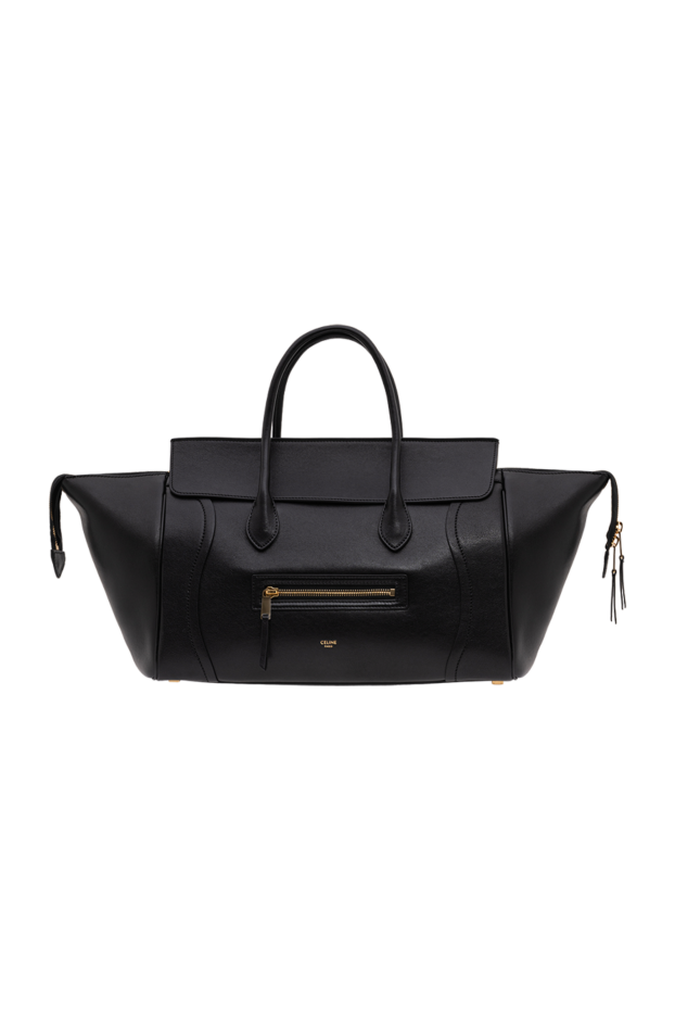 Celine bag made of soft shiny black sheepskin 194382 - photo 1