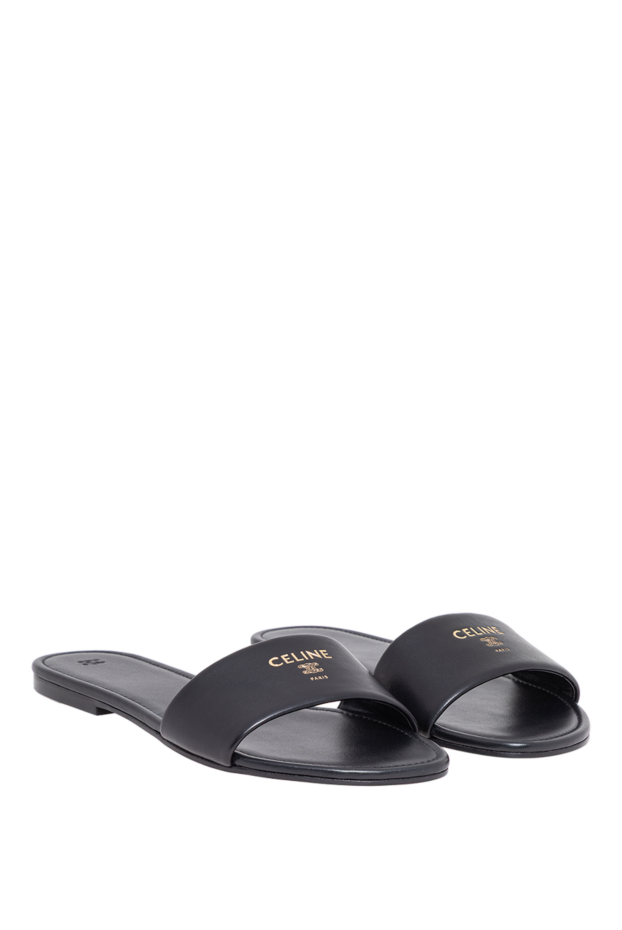 Celine black women's sheepskin flip-flops 194385 - photo 3