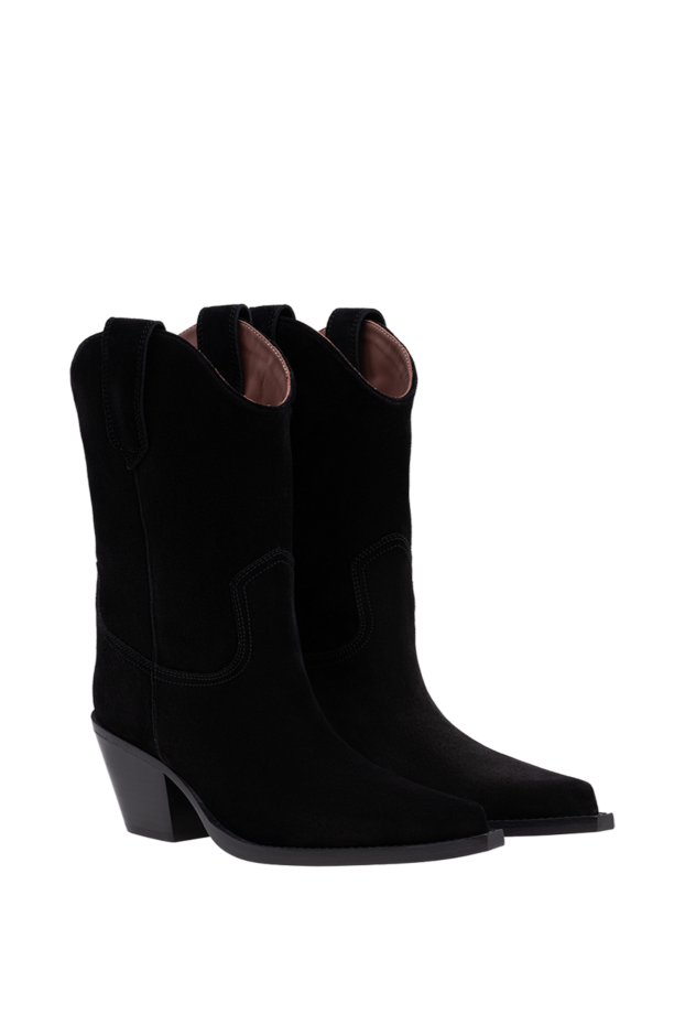 Paris Texas dakota texas style black suede calfskin boots 194432 - photo 3