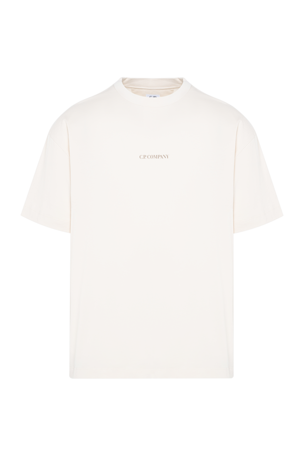 Milky T-shirt with embossed logo in tone - photo 1