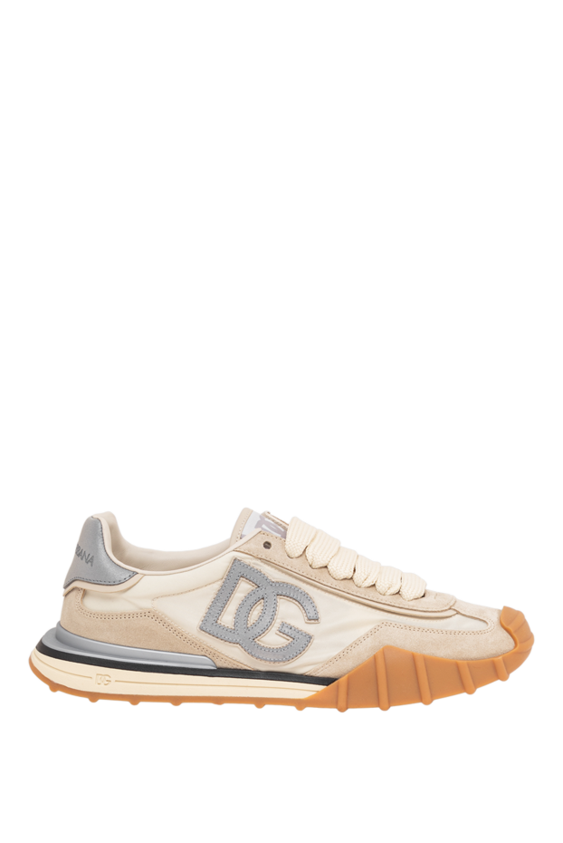 Dolce & Gabbana dg athletic beige textile sneakers 194499 - photo 1
