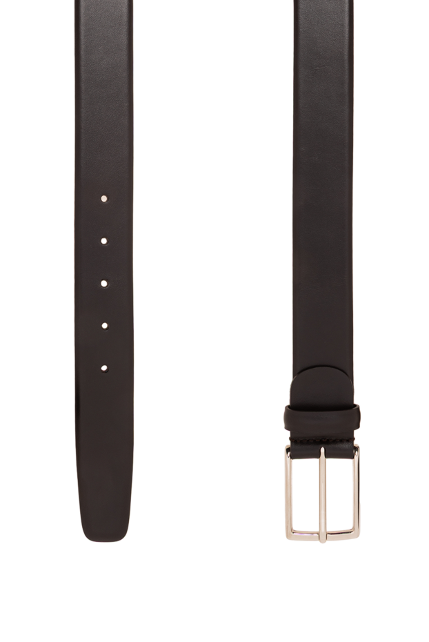 A.Testoni a strict brown belt made of smooth leather with a laconic rectangular buckle 194539 - photo 3