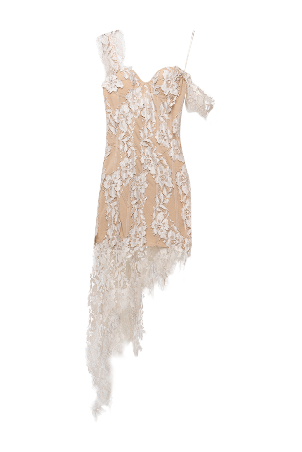 Giuseppe Di Morabito beige mini dress with lace details 194553 - photo 1