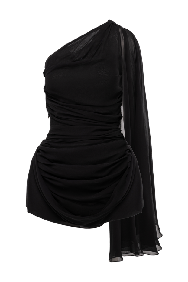 Giuseppe Di Morabito black silk draped mini dress 194559 - photo 1