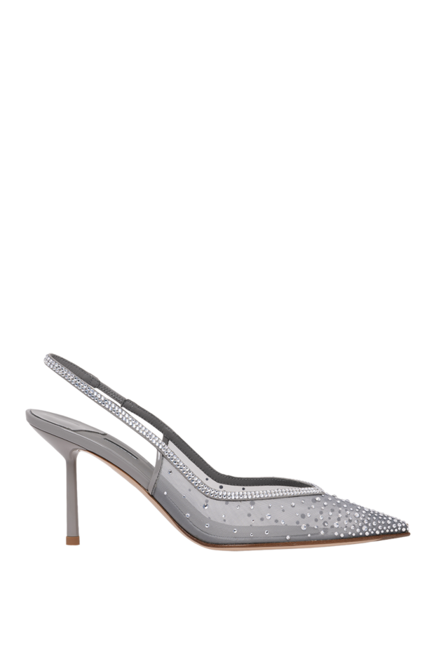 Le Silla nicole slingback shoes in gray \