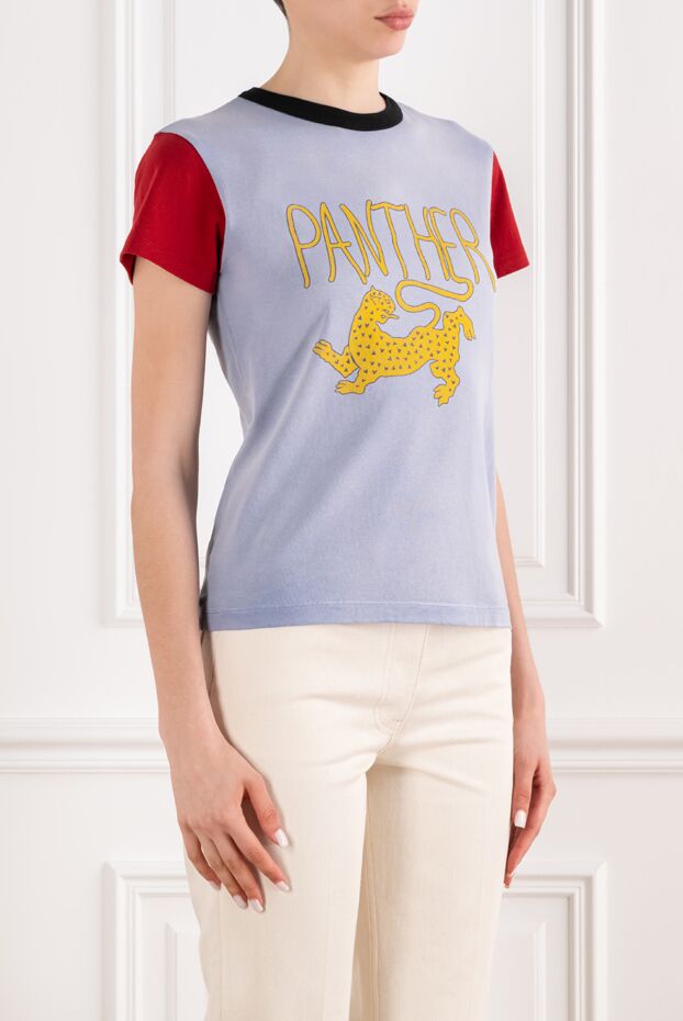 Valentino color-block t-shirt with contrasting burgundy sleeves and black trim 194577 - photo 3