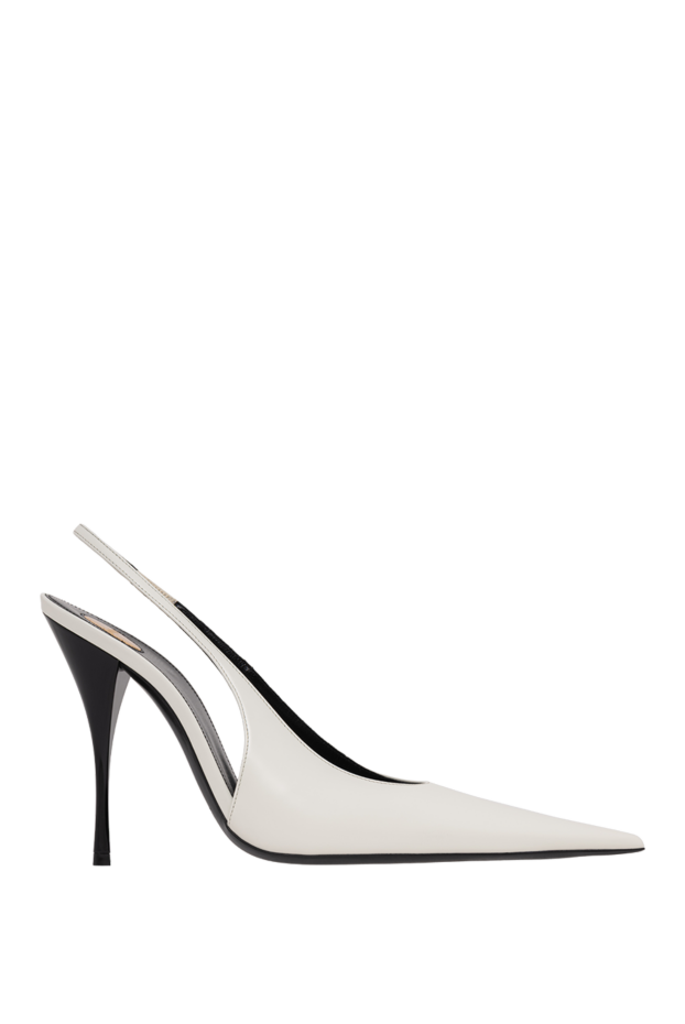 White Paris open toe pumps - photo 1
