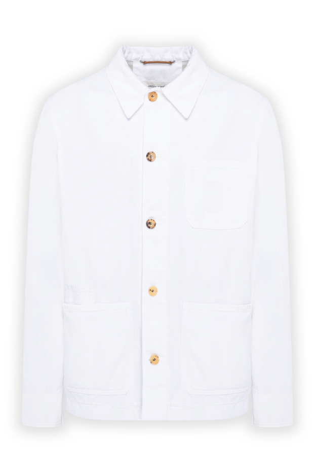 Jacob Cohen white men's straight-cut work-style shirt jacket 194616 - photo 1