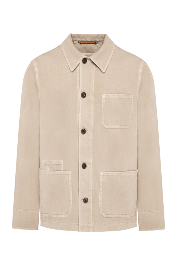 Jacob Cohen beige men's straight-cut work-style shirt jacket 194617 - photo 1