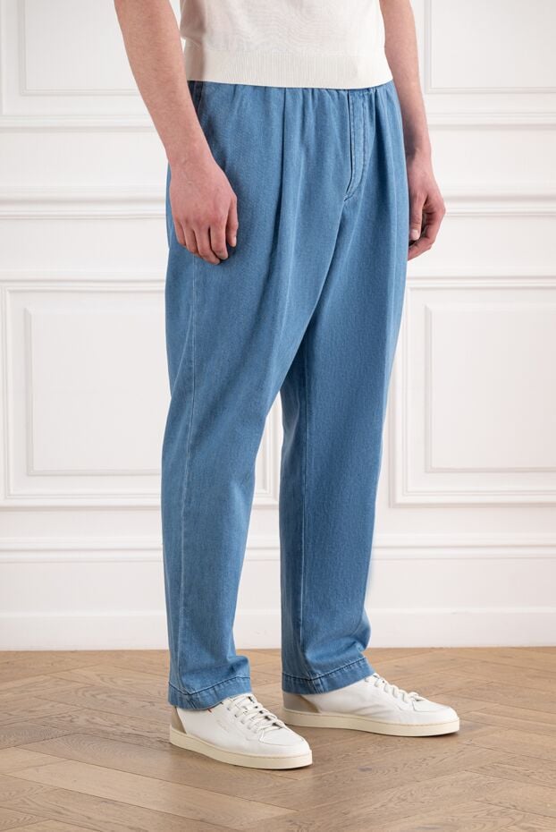 Jacob Cohen men's denim jogger pants with drawstring 194620 - photo 3