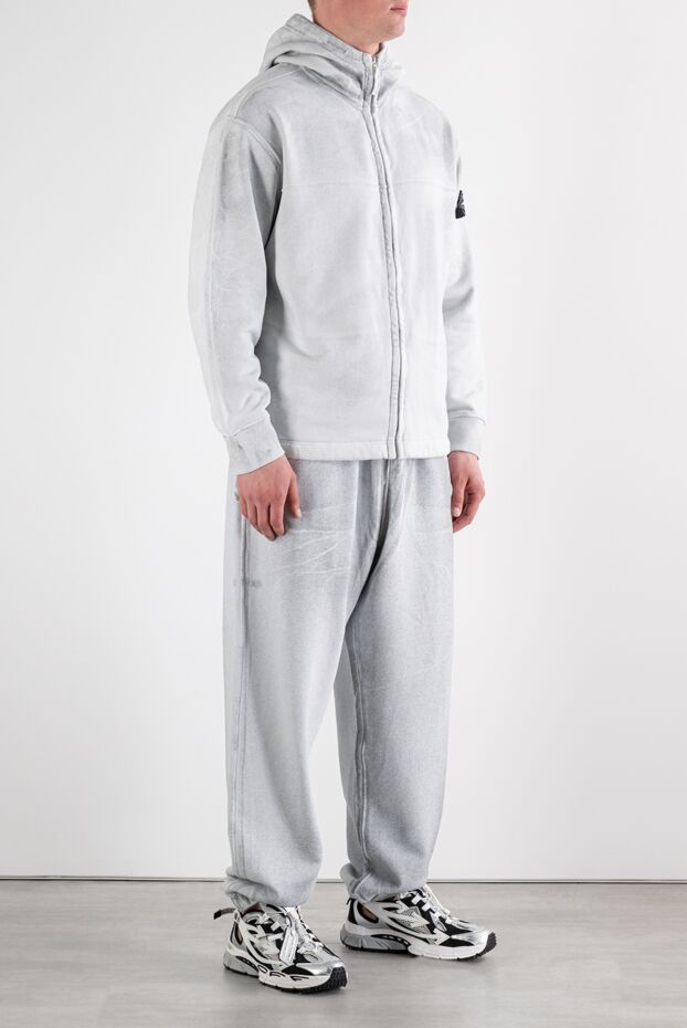 Stone Island light gray tracksuit with reflective coating and a patch 194690 - photo 3