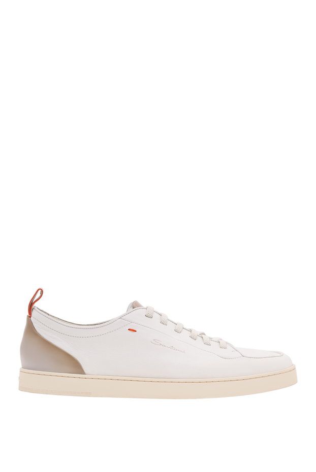 Santoni premium white sneakers with contrasting accents 194700 - photo 1