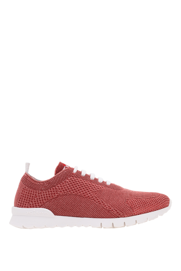 Kiton terracotta pink sneakers with a contrasting ultra-light sole and snow-white laces 194706 - photo 1