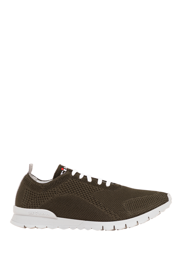 Kiton khaki knit sneakers with an ultra-light contrast sole 194718 - photo 1