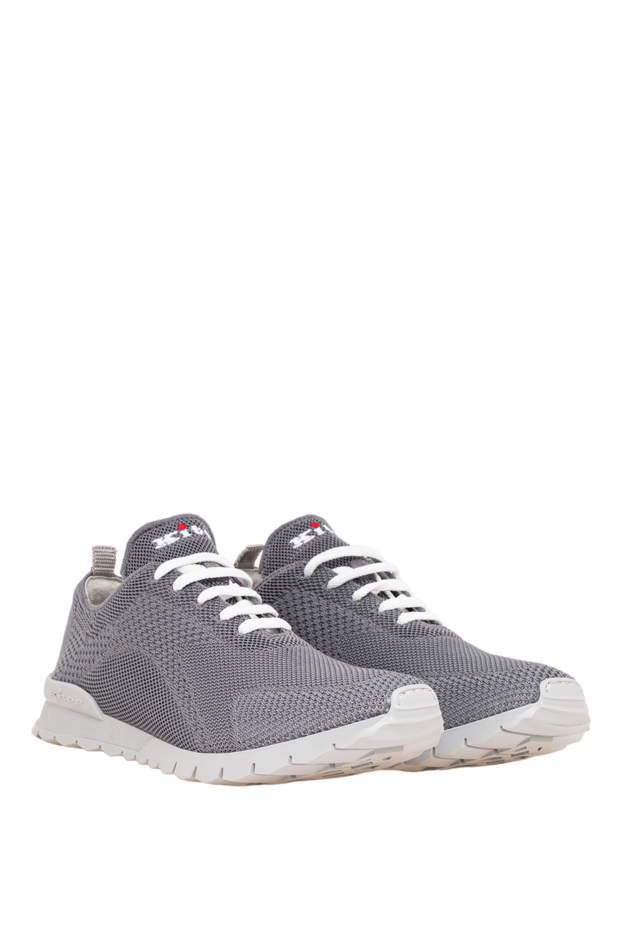 Kiton light gray knit sneakers with an ultra-light sole 194720 - photo 3