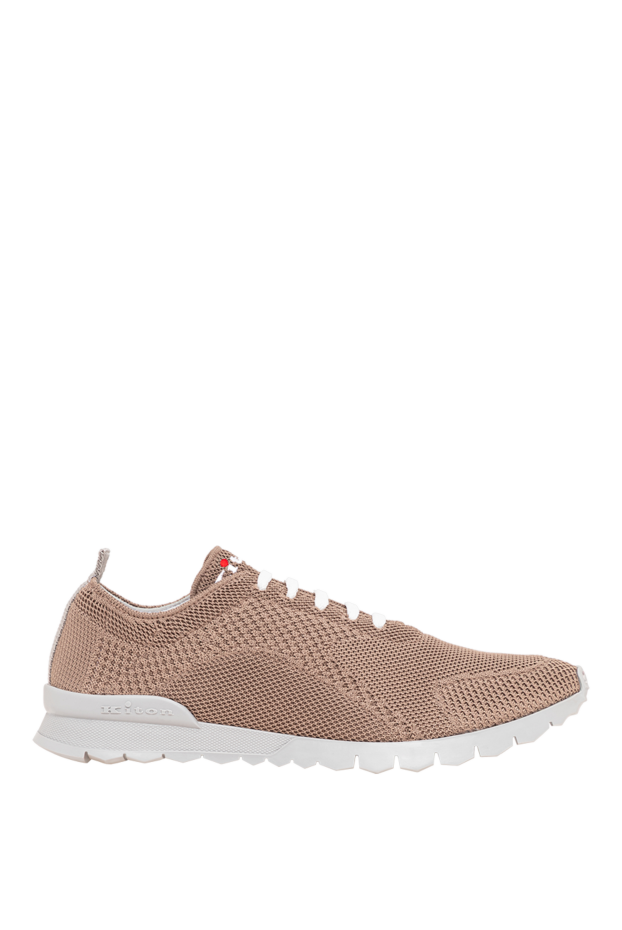 Kiton coffee-beige knit sneakers with a segmented sole 194721 - photo 1