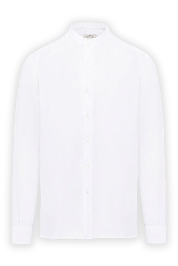 Alessandro Gherardi snow-white linen shirt with a stand-up collar 194734 - photo 1