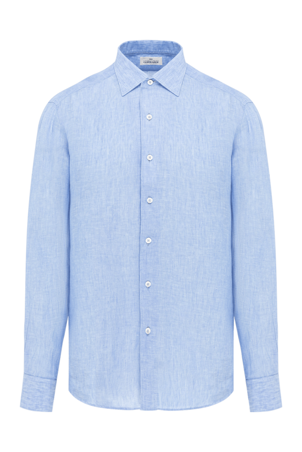 Alessandro Gherardi sky blue linen shirt with turn-down collar 194739 - photo 1