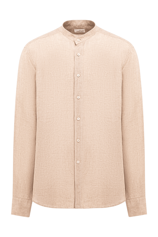 Alessandro Gherardi beige linen shirt with a stand-up collar 194745 - photo 1
