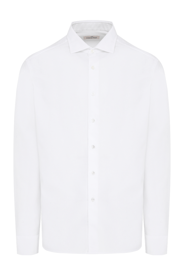 Alessandro Gherardi men's white cotton shirt with a classic fitted cut 194748 - photo 1