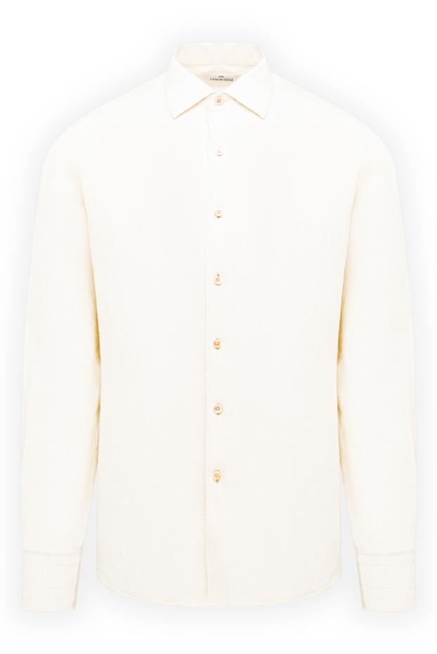 Alessandro Gherardi ivory linen shirt with turn-down collar 194751 - photo 1