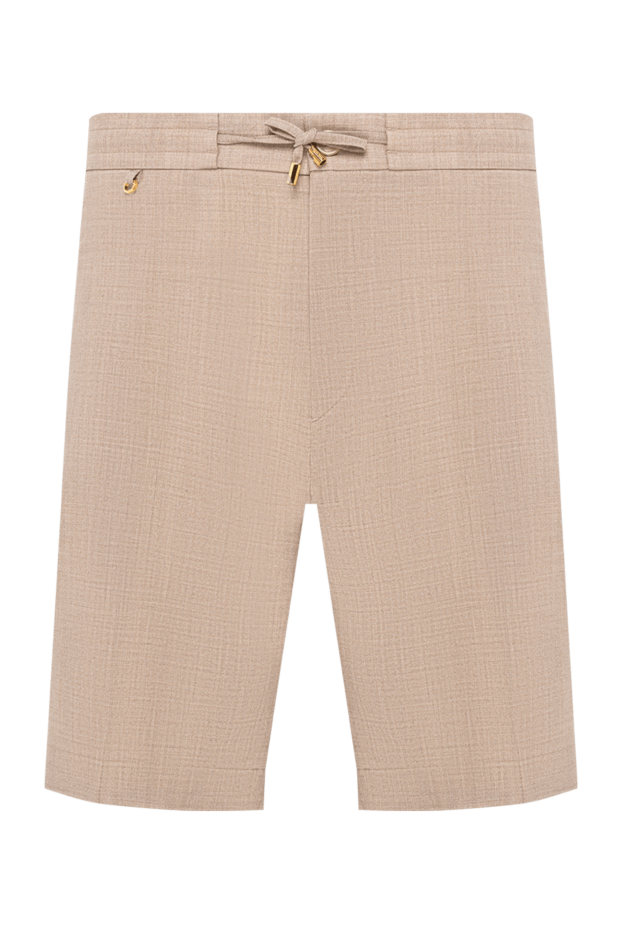 Stefano Ricci men's lightweight textured bermuda shorts in sand color 194811 - photo 1