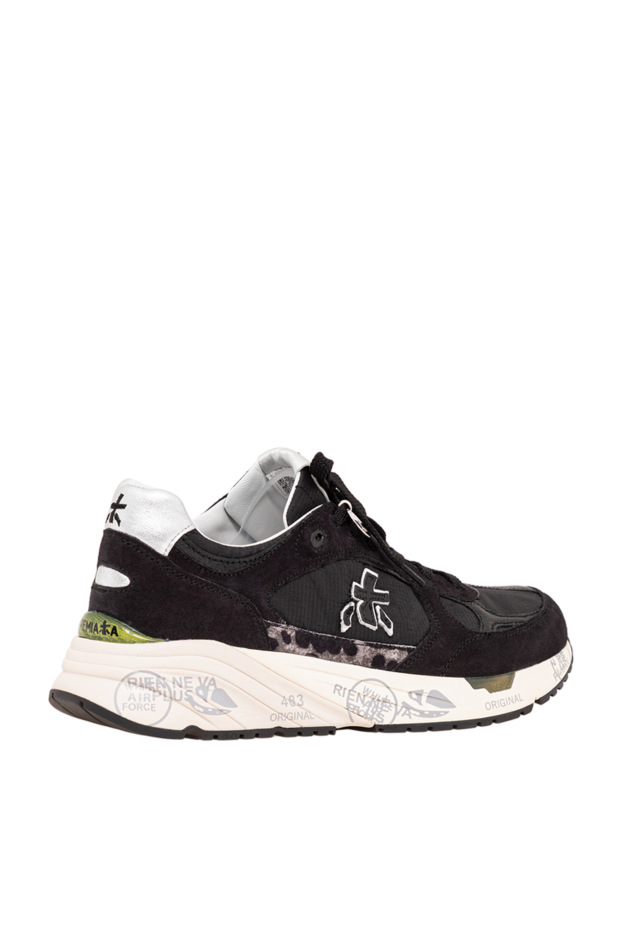 Premiata black mased combo sneakers with contrasting leopard print panels 194816 - photo 3