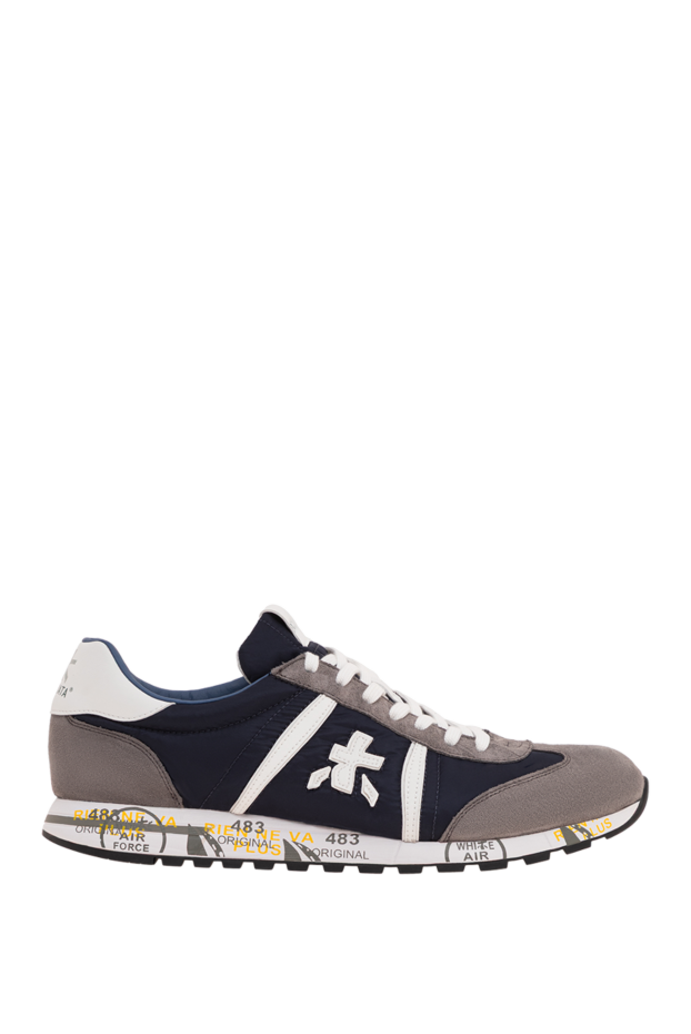 Premiata lucy men's blue and gray combo sneakers in a sporty style 194818 - photo 1