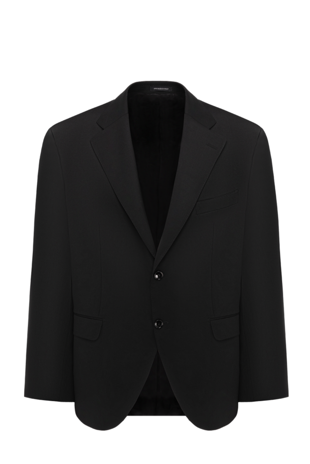 Sartoria Latorre men's classic black single-breasted wool jacket 194826 - photo 1