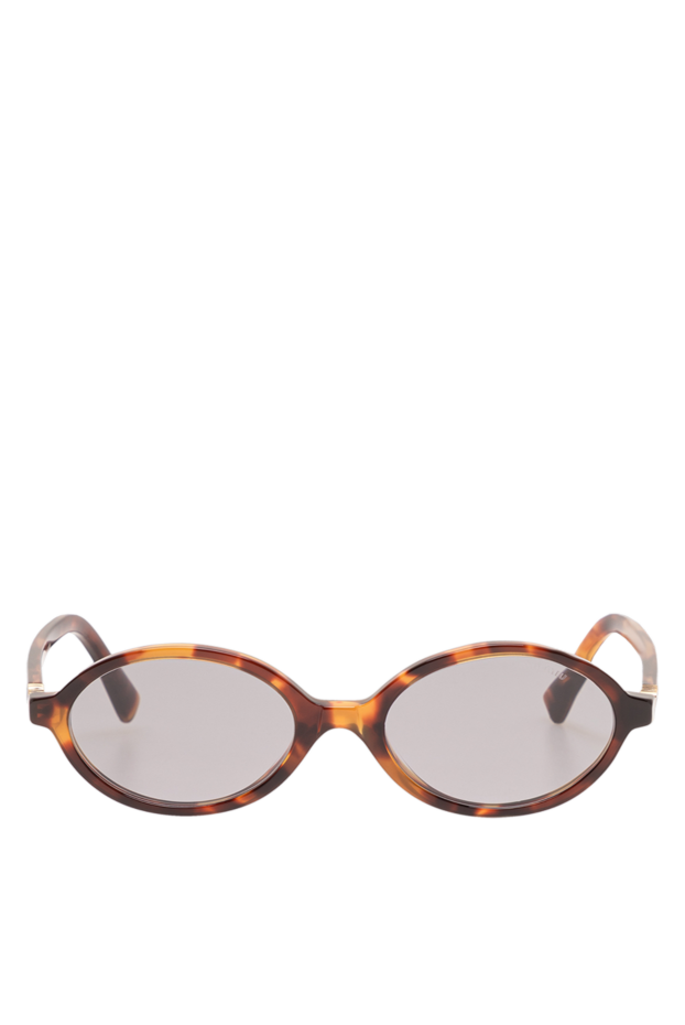 Miu Miu oval tortoiseshell sunglasses with translucent smoked lenses 194836 - photo 1