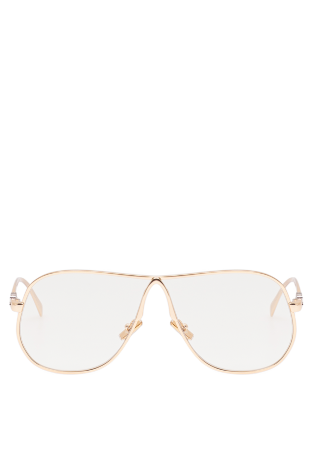 Miu Miu large aviator sunglasses with a solid gold frame and clear lenses 194841 - photo 1