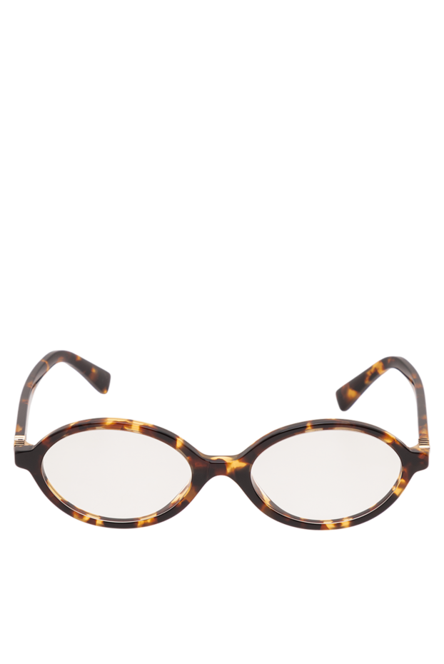 Miu Miu round tortoiseshell glasses with clear lenses and corrugated hinges 194843 - photo 1