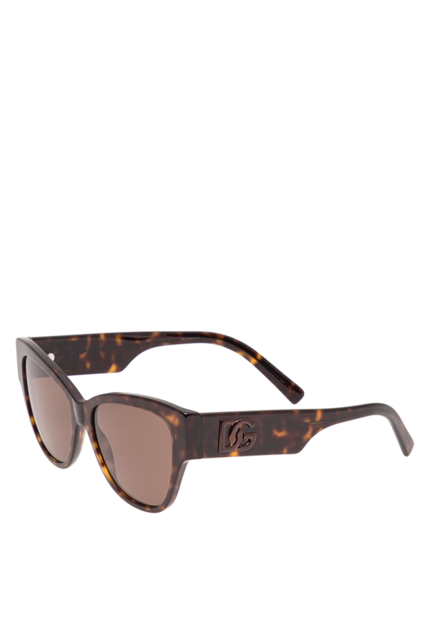 Dolce & Gabbana brown tortoiseshell sunglasses with a 3d brand monogram 194868 - photo 3
