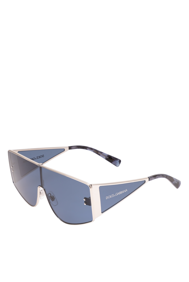 Dolce & Gabbana dg2305 silver metal frame overhead sunglasses with blue lenses 194870 - photo 3