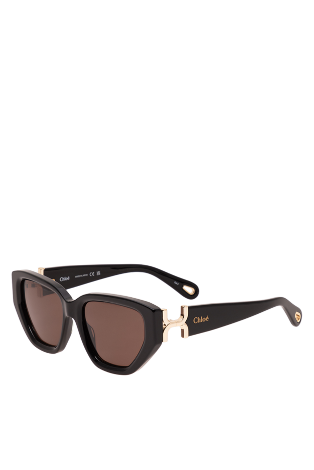 Chloe women's geometric sunglasses with black frames 194877 - photo 3