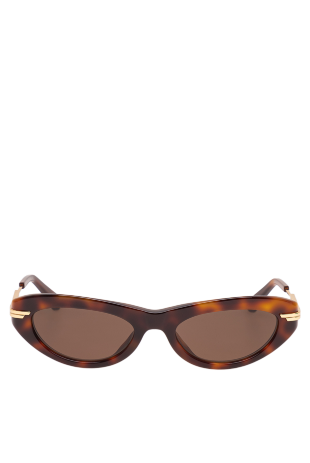 Bottega Veneta tortoiseshell cat eye sunglasses with gold temples 194879 - photo 1