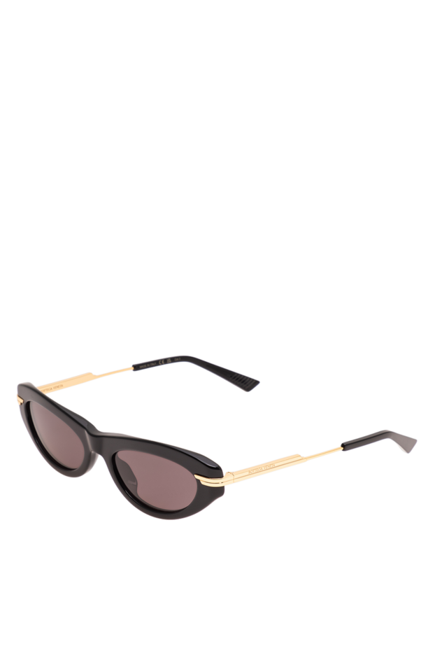 Bottega Veneta black cat eye sunglasses with gold frame combination 194880 - photo 3