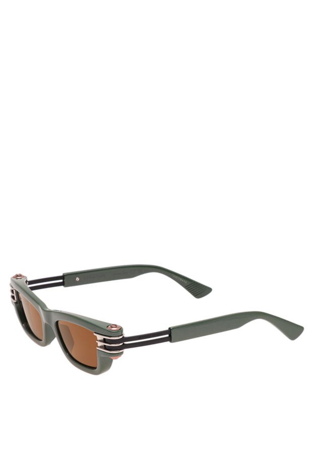 Bottega Veneta rectangular sunglasses with green frames and brown lenses 194882 - photo 3